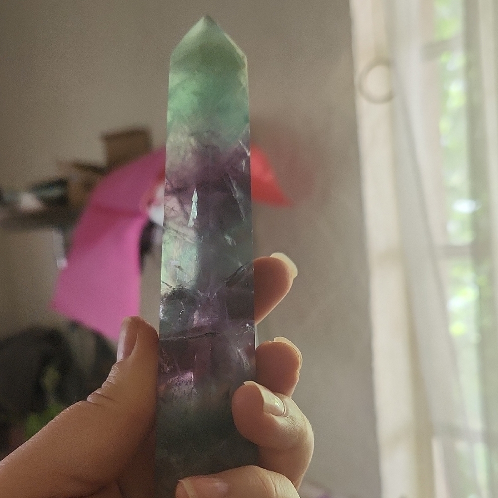 Rainbow fluorite Tower - Picture 2 of 5